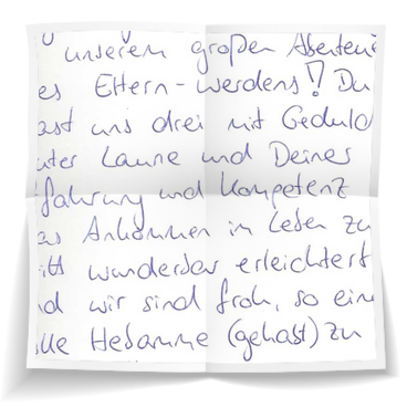 Feedbacks Hebamme Sandra Dymel 